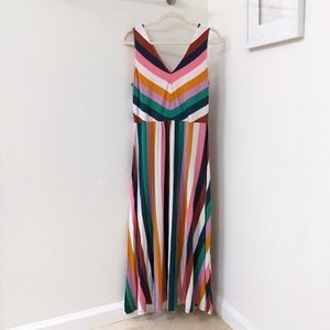 Boden Octavia Midi Dress Multi-Stripe